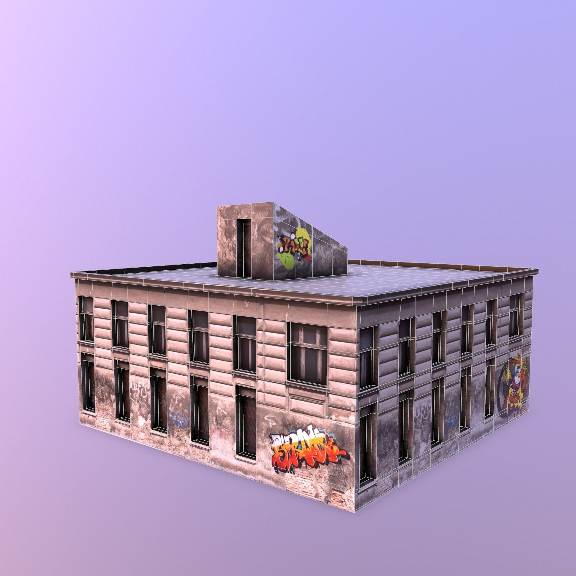 House v3 Low-poly 3D model_10