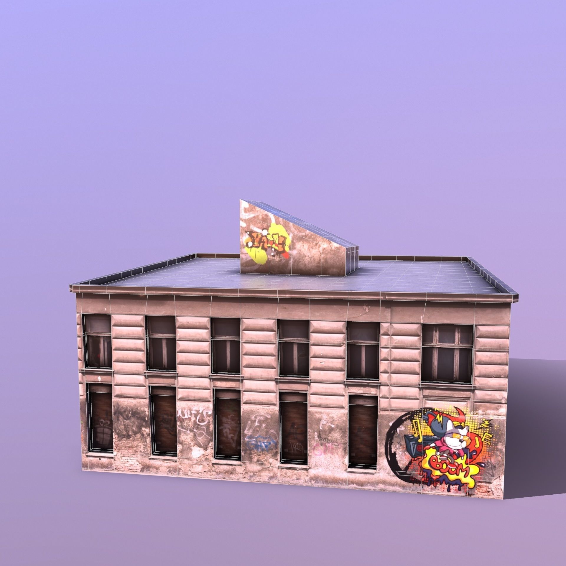 House v3 Low-poly 3D model_11