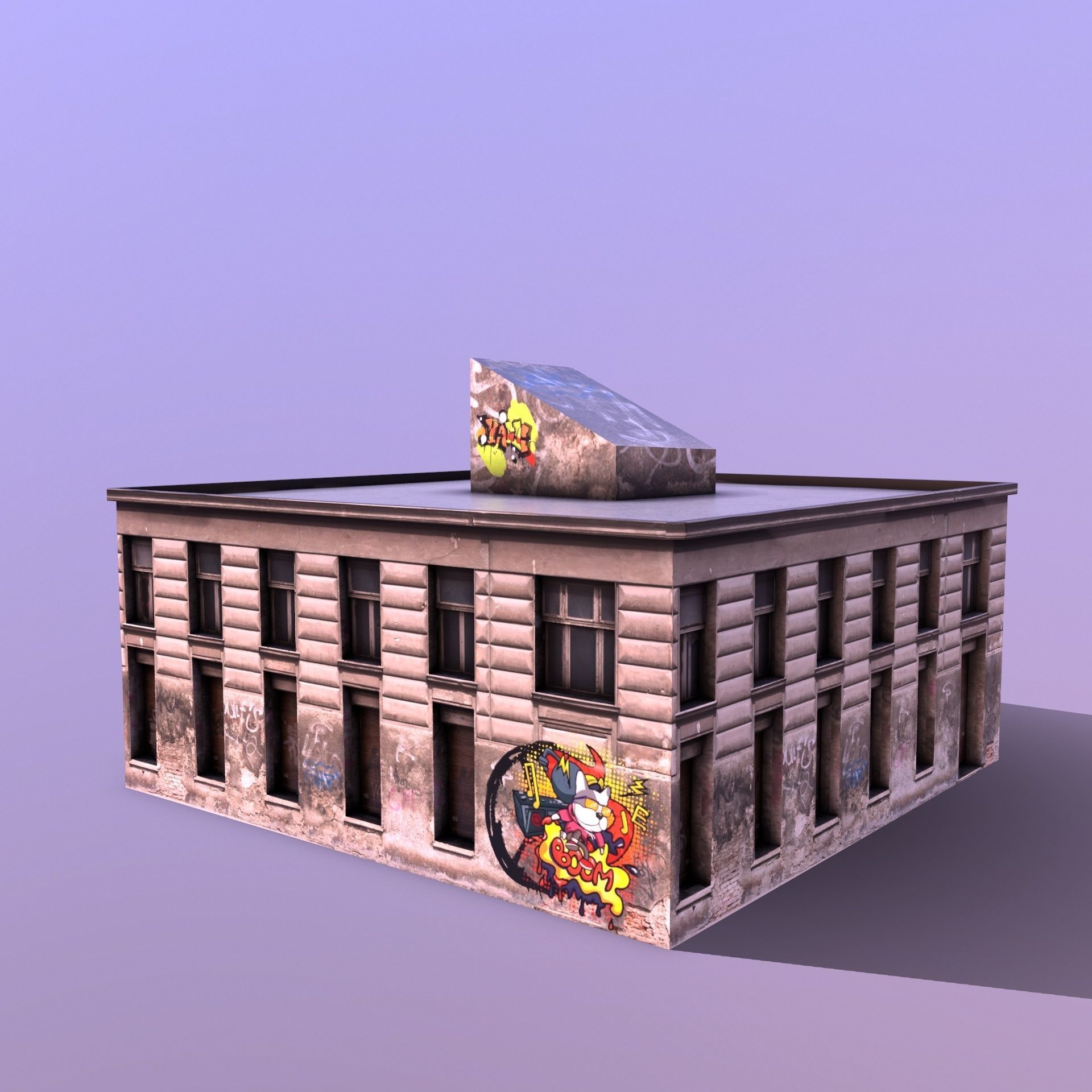 House v3 Low-poly 3D model_5