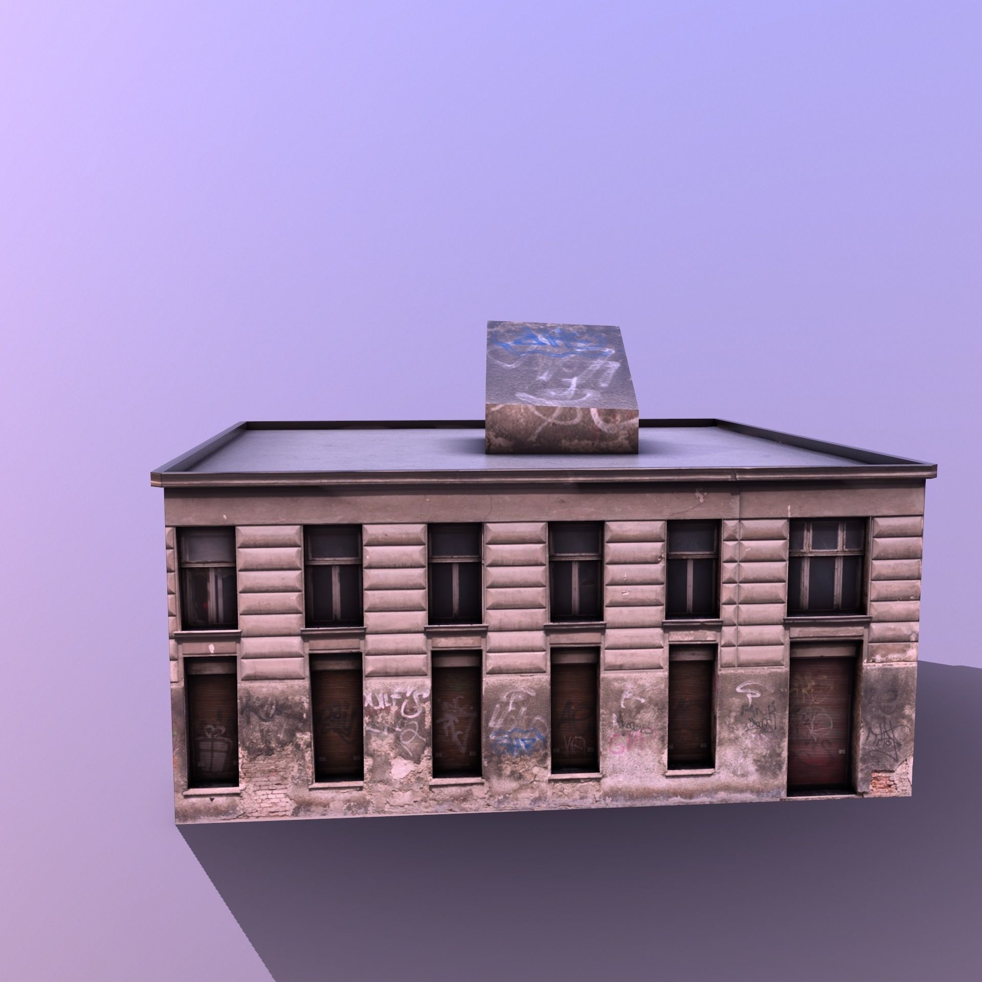House v3 Low-poly 3D model_6