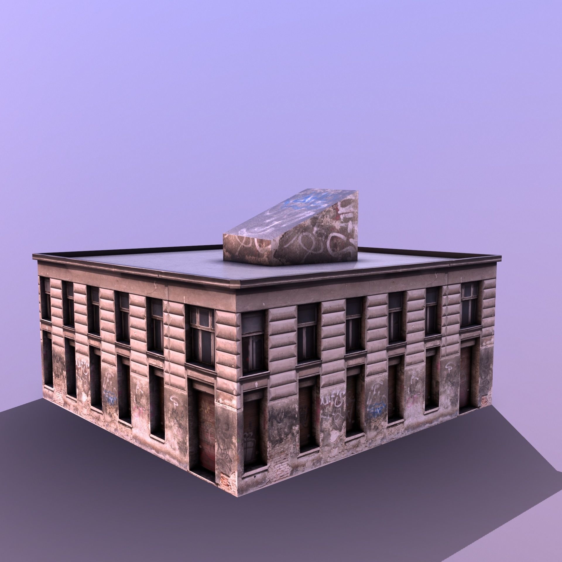 House v3 Low-poly 3D model_7