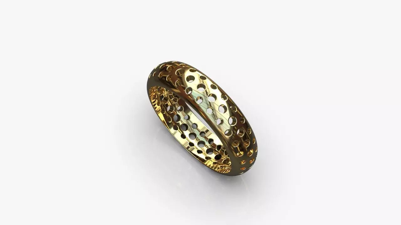 Perforated ring 3D print model