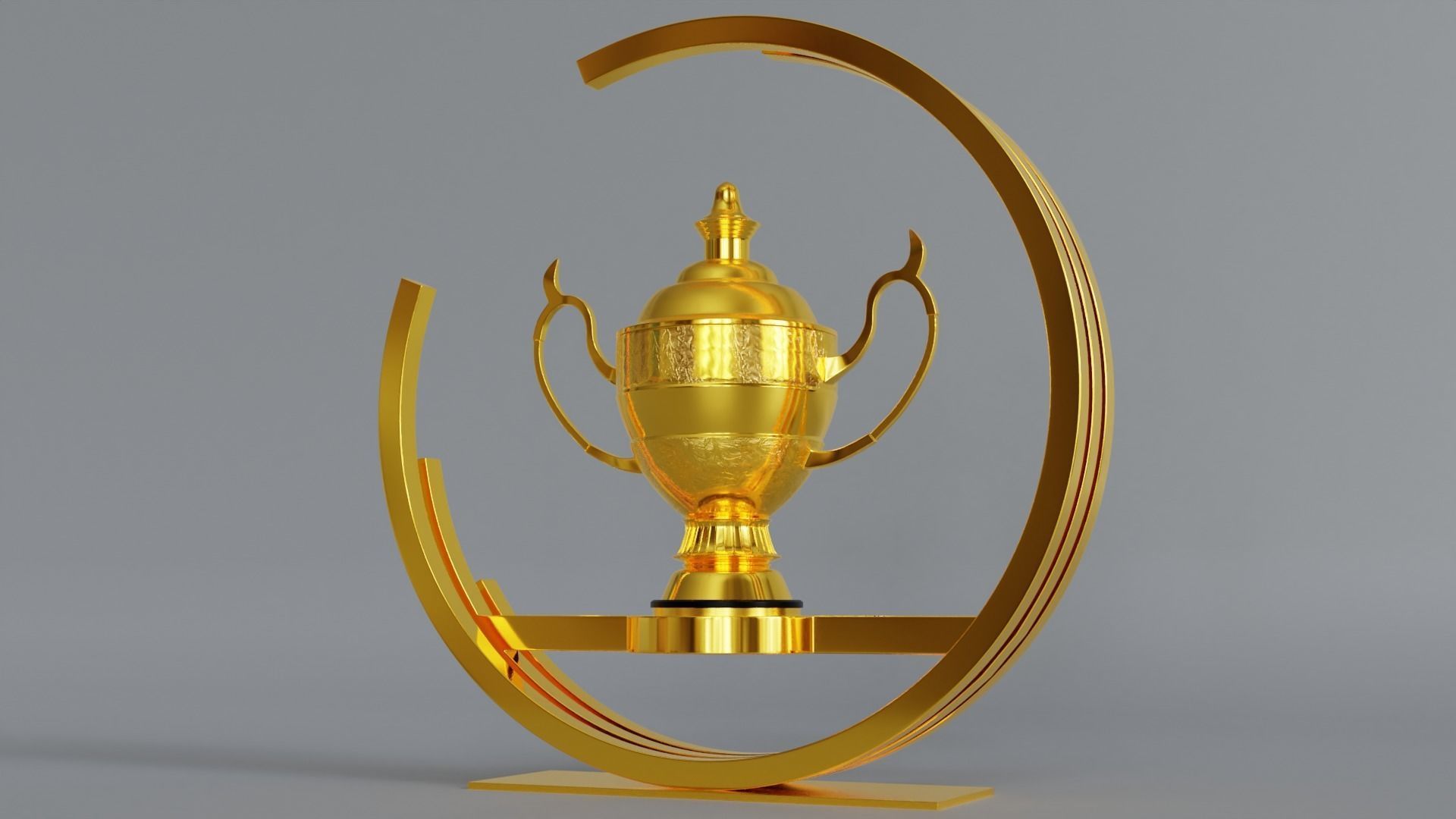 Trophy Cup 3D model Low-poly 3D model_4
