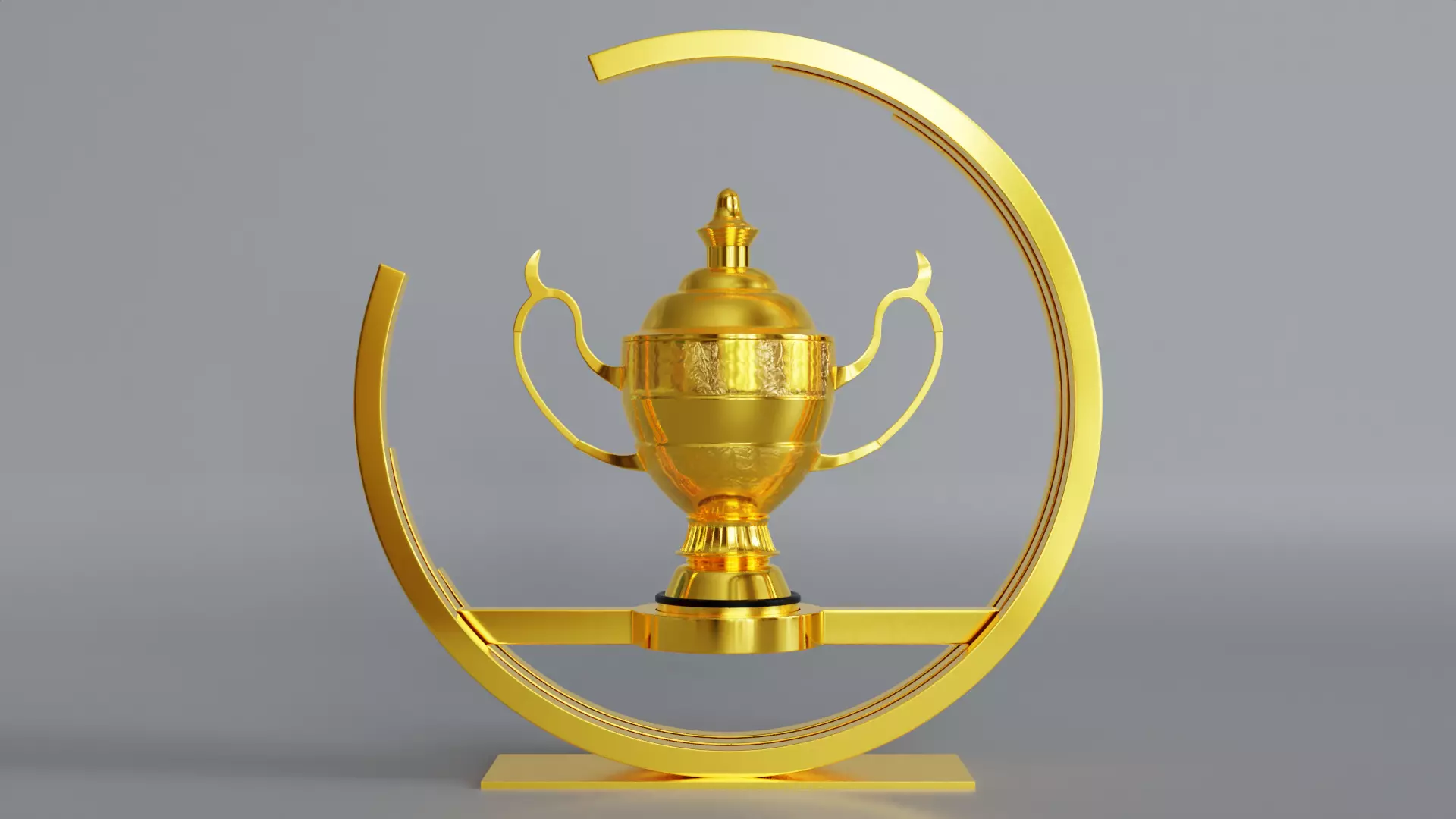 Trophy Cup 3D model Low-poly 3D model_0