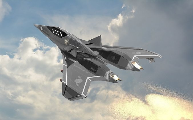 Next Generation Fighter Low-poly 3D model