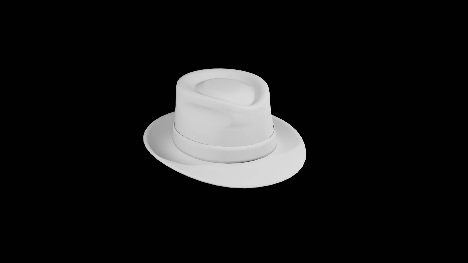 Fedora top hat 3D model