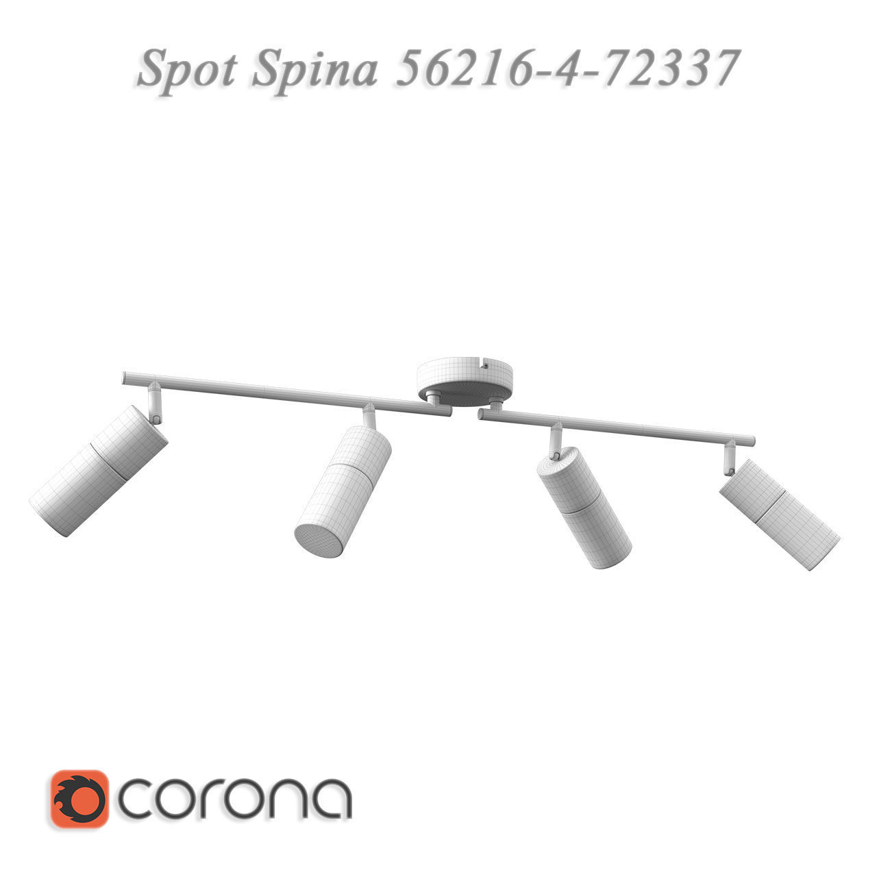 Spot LED on the Spina 56216-4-72337 rod 3D model_2