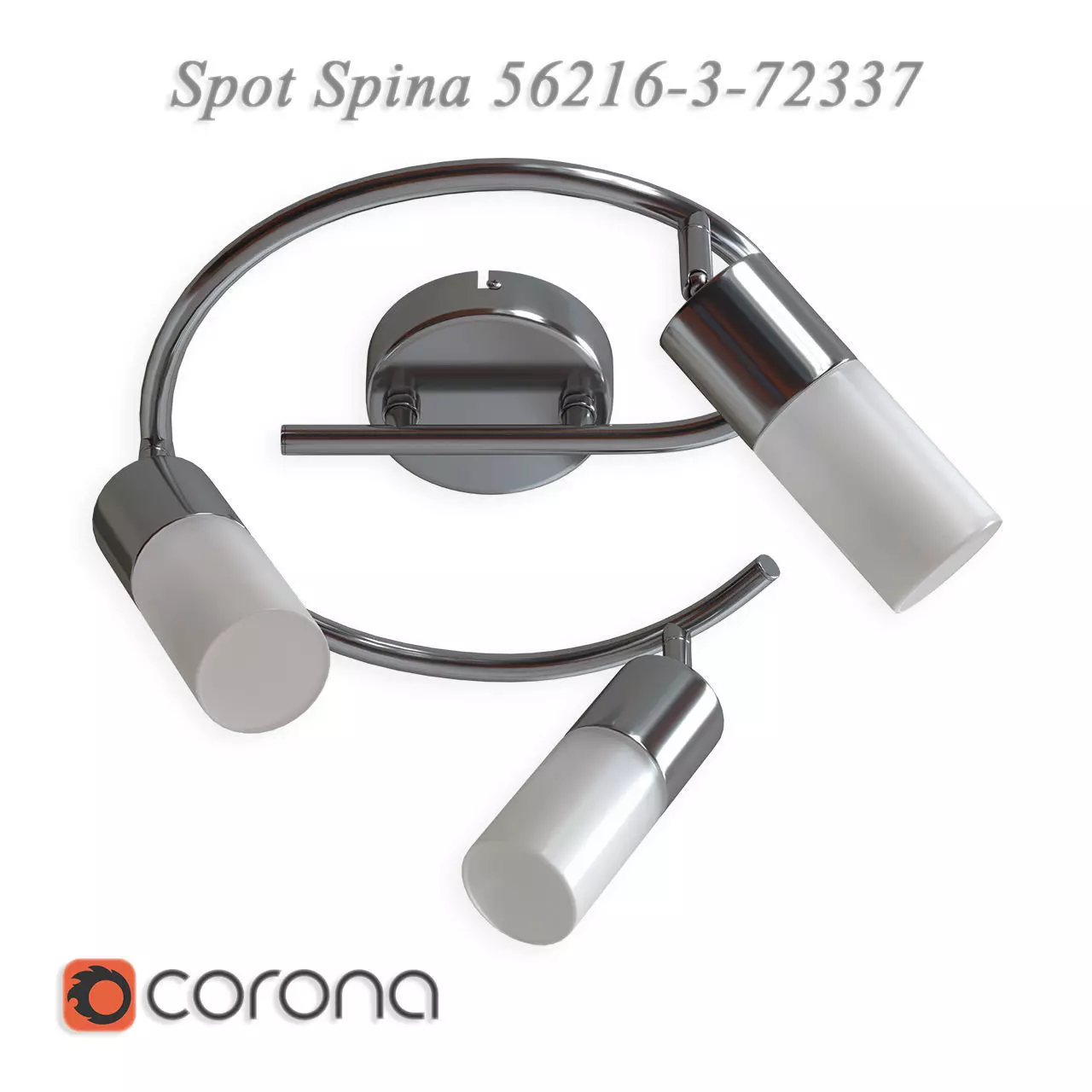 Spot LED on the Spina 56216-3 rod 3D model_0