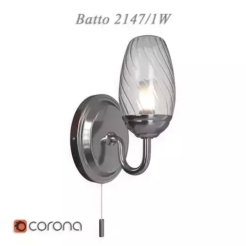 Wall lamp with switch waterproof Batto 2147 - 1W