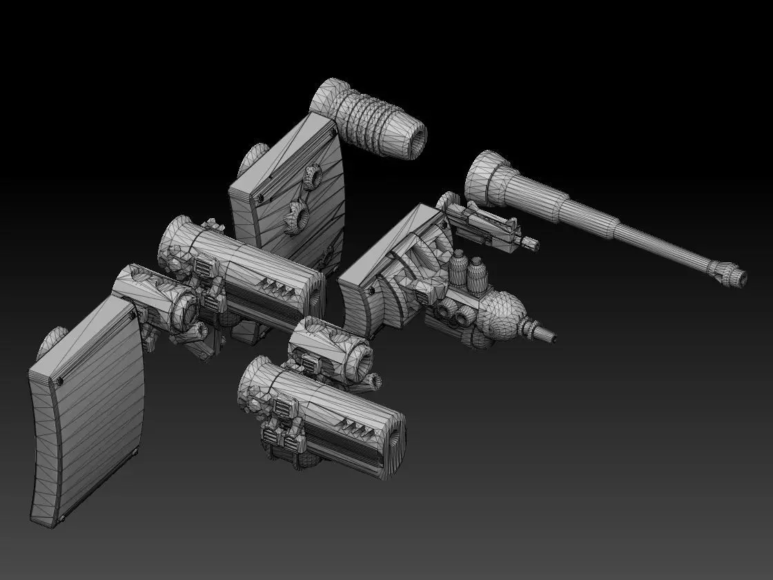 Panzer Buggy Guns 3D print model