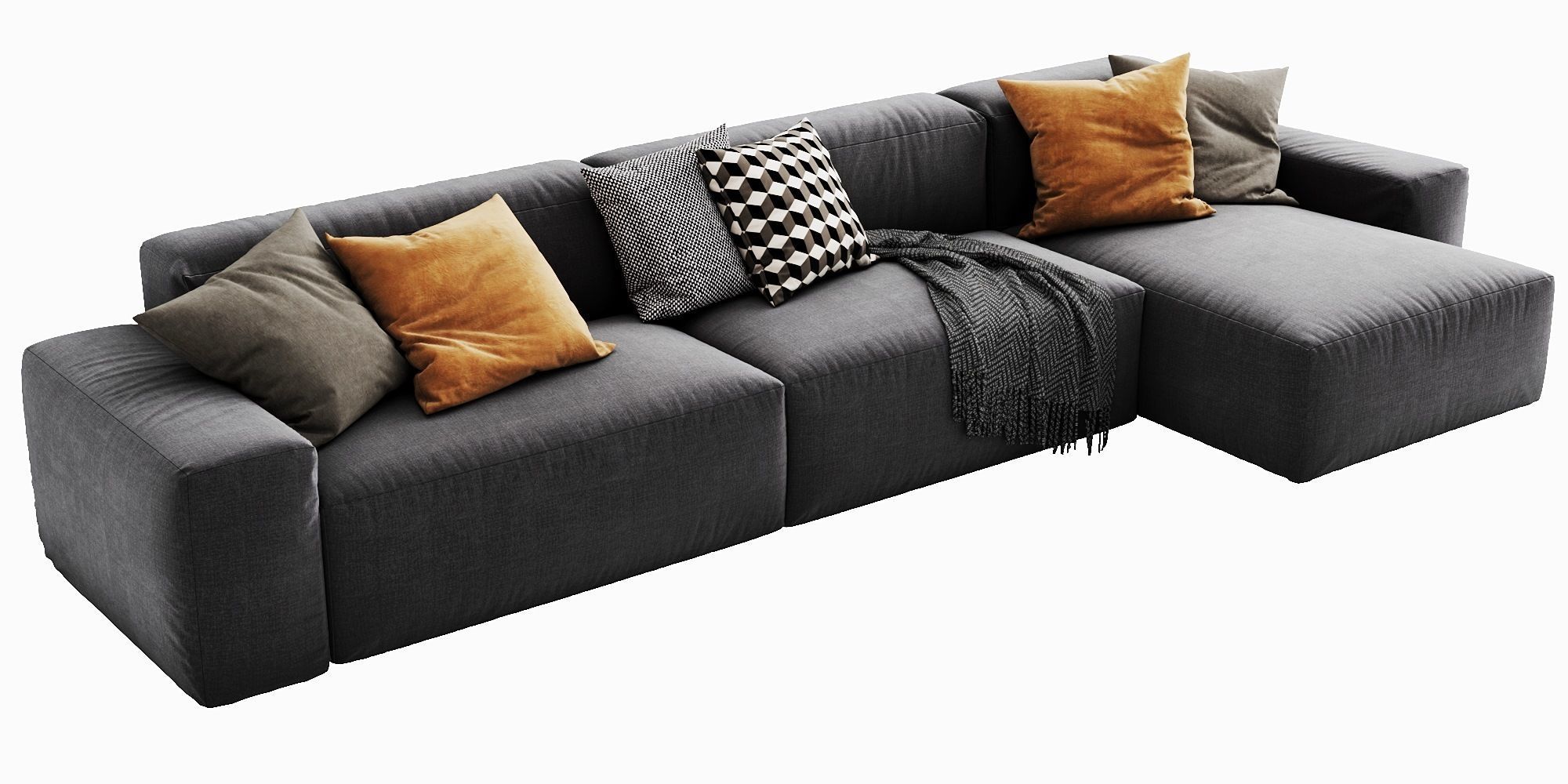 Jesse Daniel Chaise Lounge 3D model_7