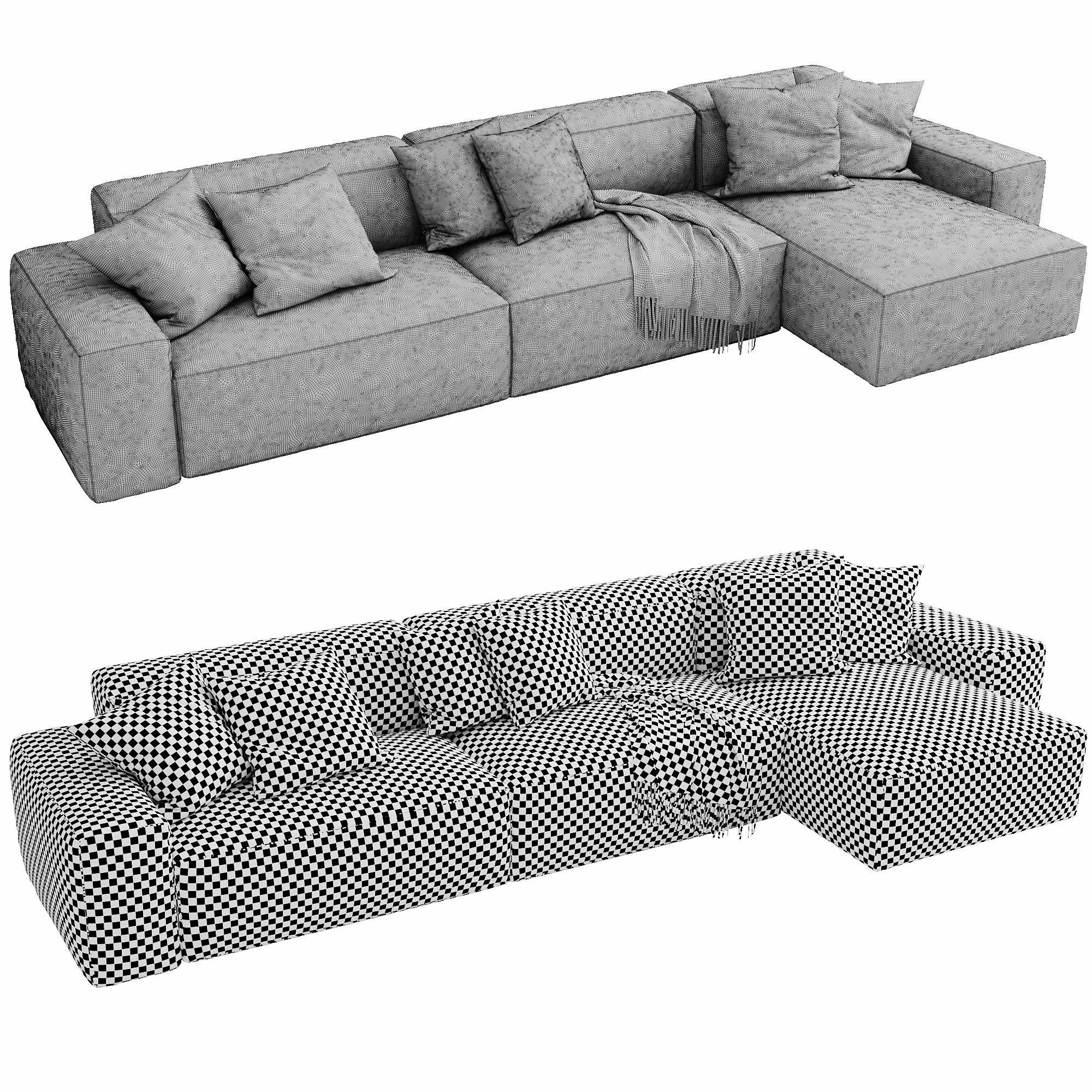 Jesse Daniel Chaise Lounge 3D model_8