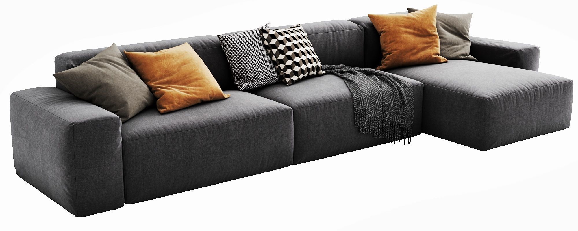 Jesse Daniel Chaise Lounge 3D model_5