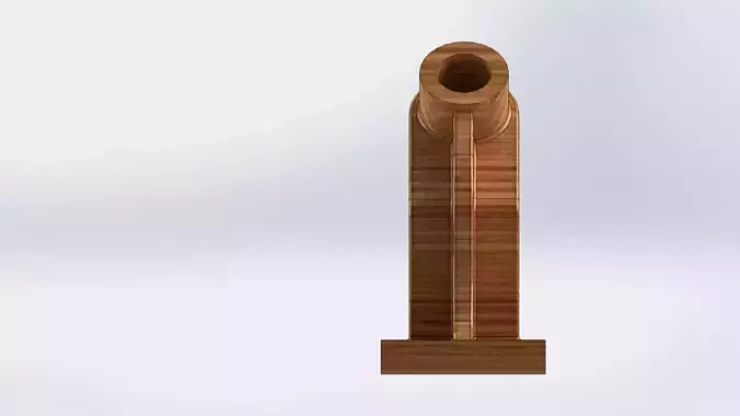 Decorative 3d printable Wooden model
