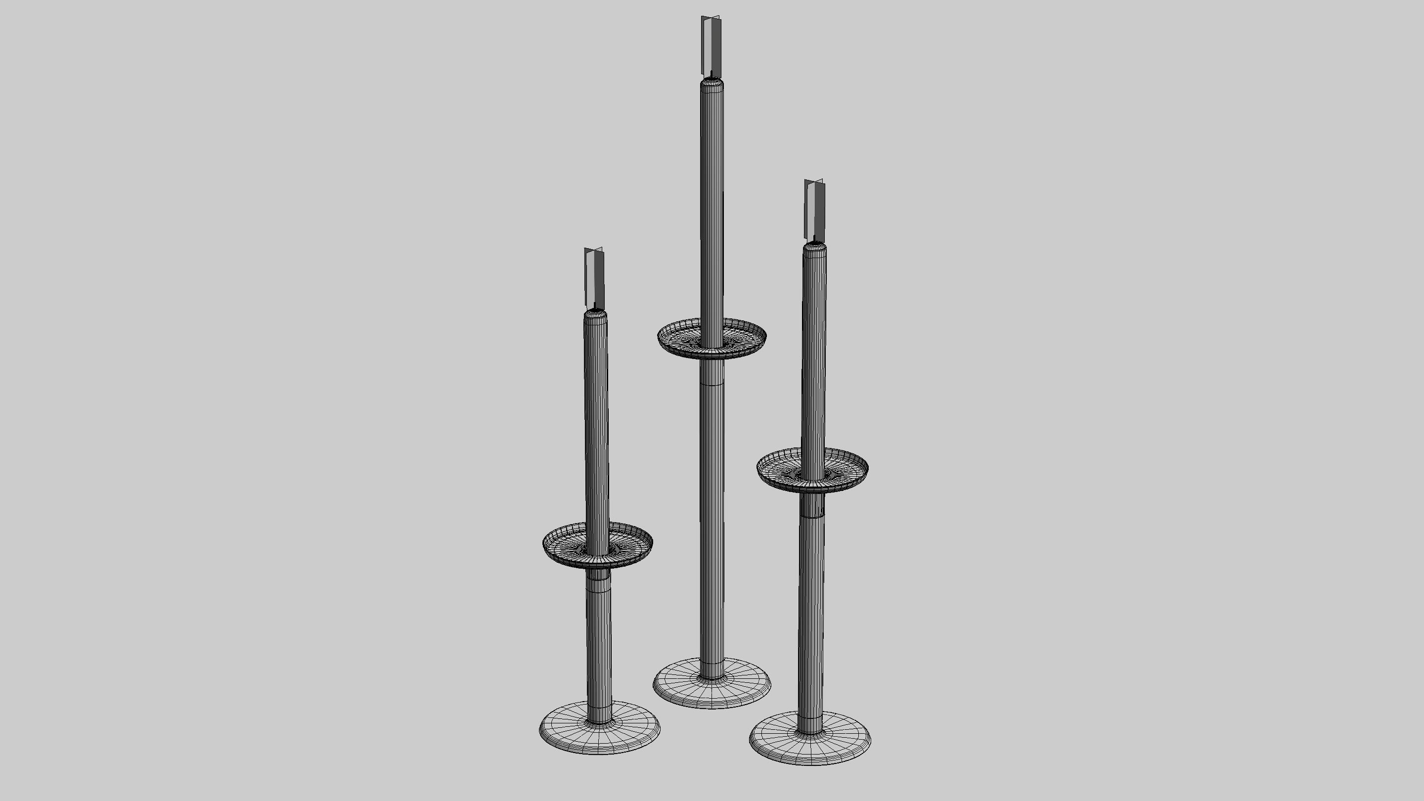 GLITTRIG candleholders 3D model_5