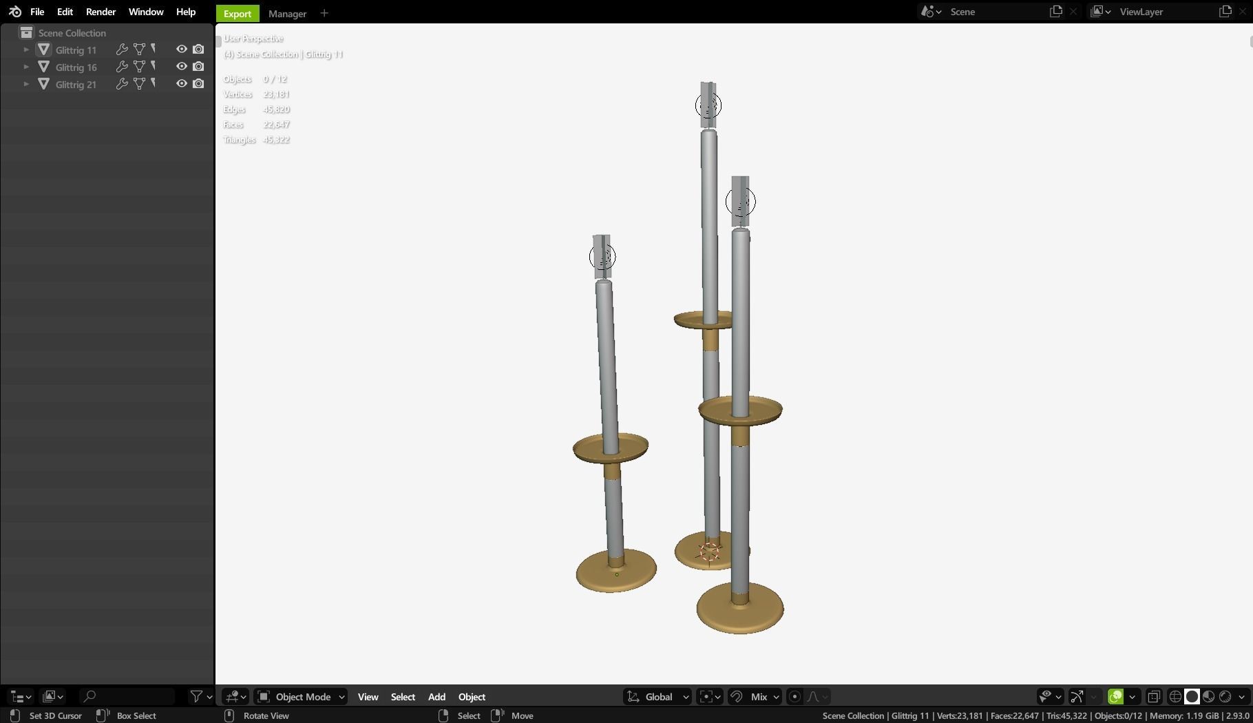 GLITTRIG candleholders 3D model_11