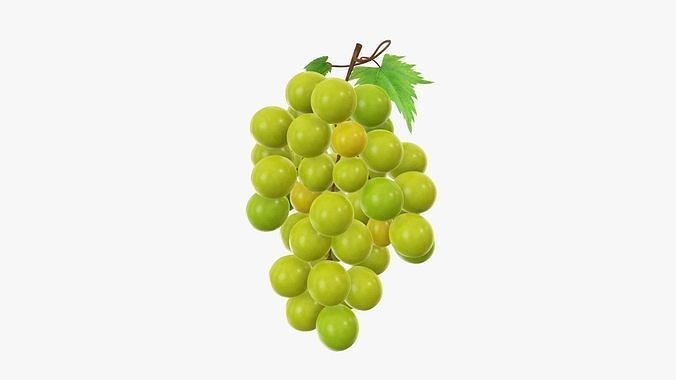 Grapes 02 3D model 3