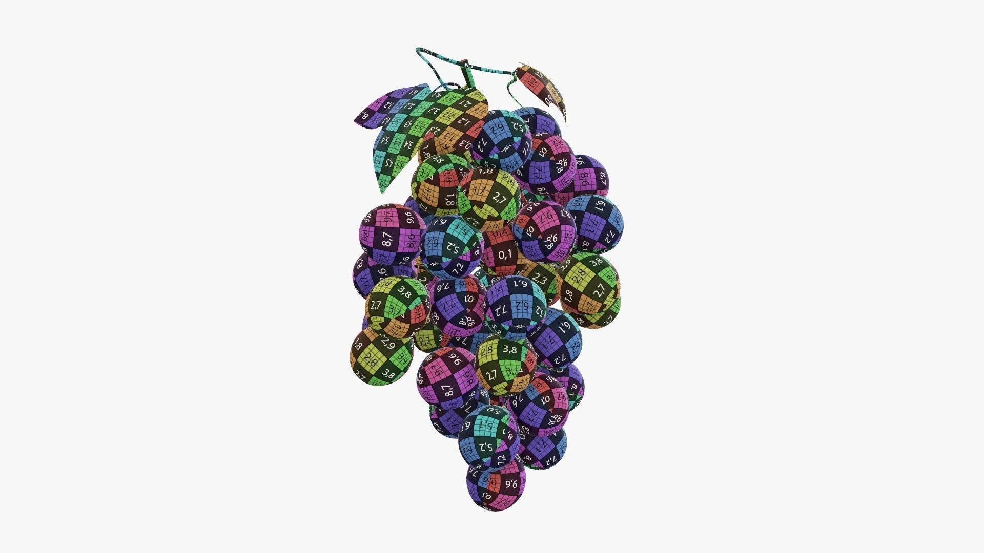 Grapes 02 3D model_12