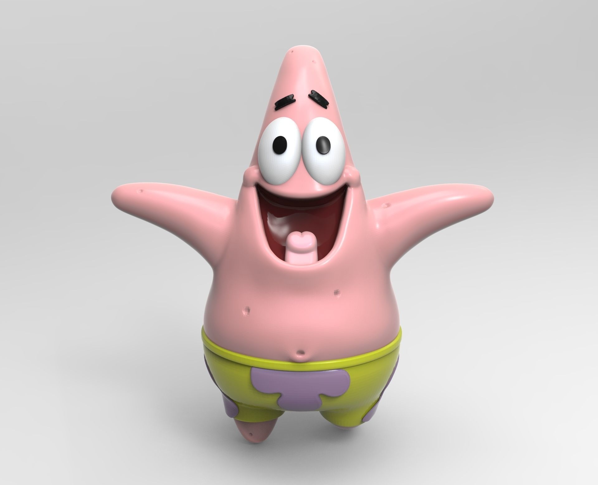 patrick spongebob toy 3D print model_1