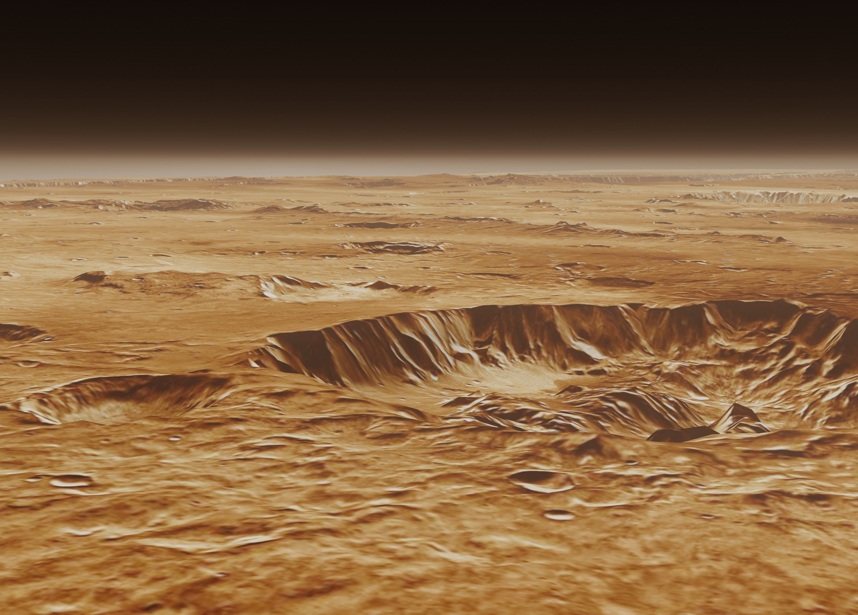 Mars Valles Marineris Alien Planet Sci-Fi Fantasy Scenery 3D model_7