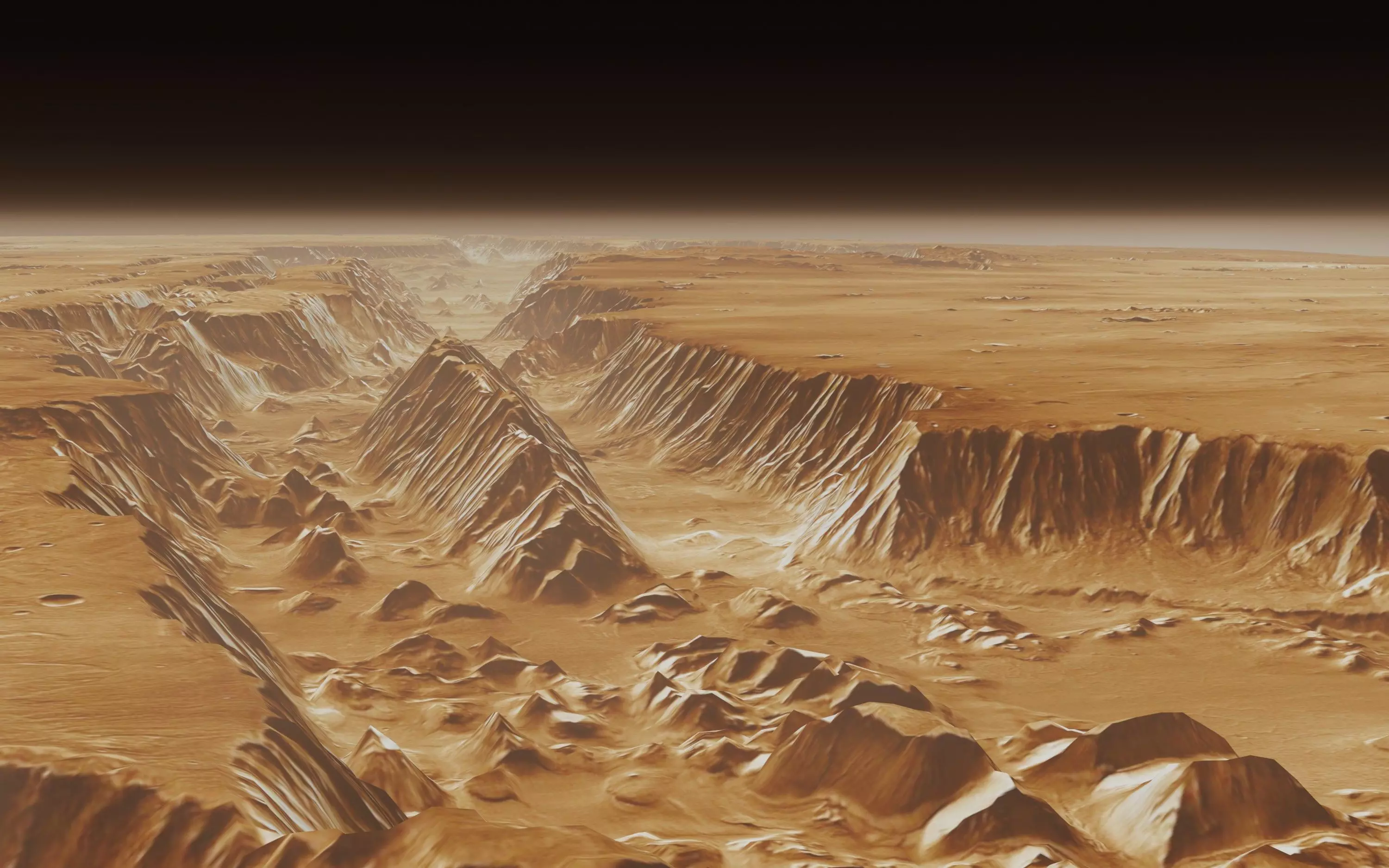 Mars Valles Marineris Alien Planet Sci-Fi Fantasy Scenery 3D model_0
