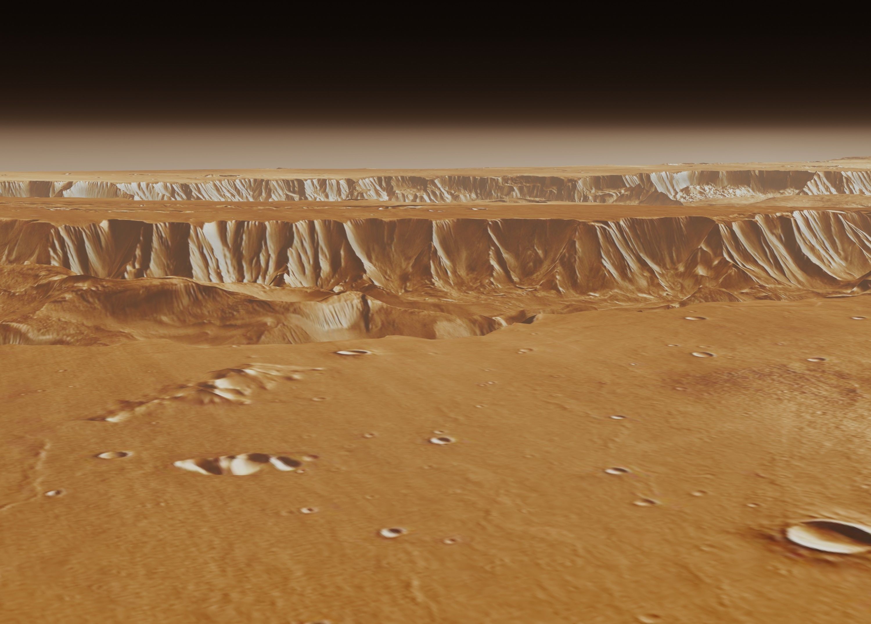 Mars Valles Marineris Alien Planet Sci-Fi Fantasy Scenery 3D model_3