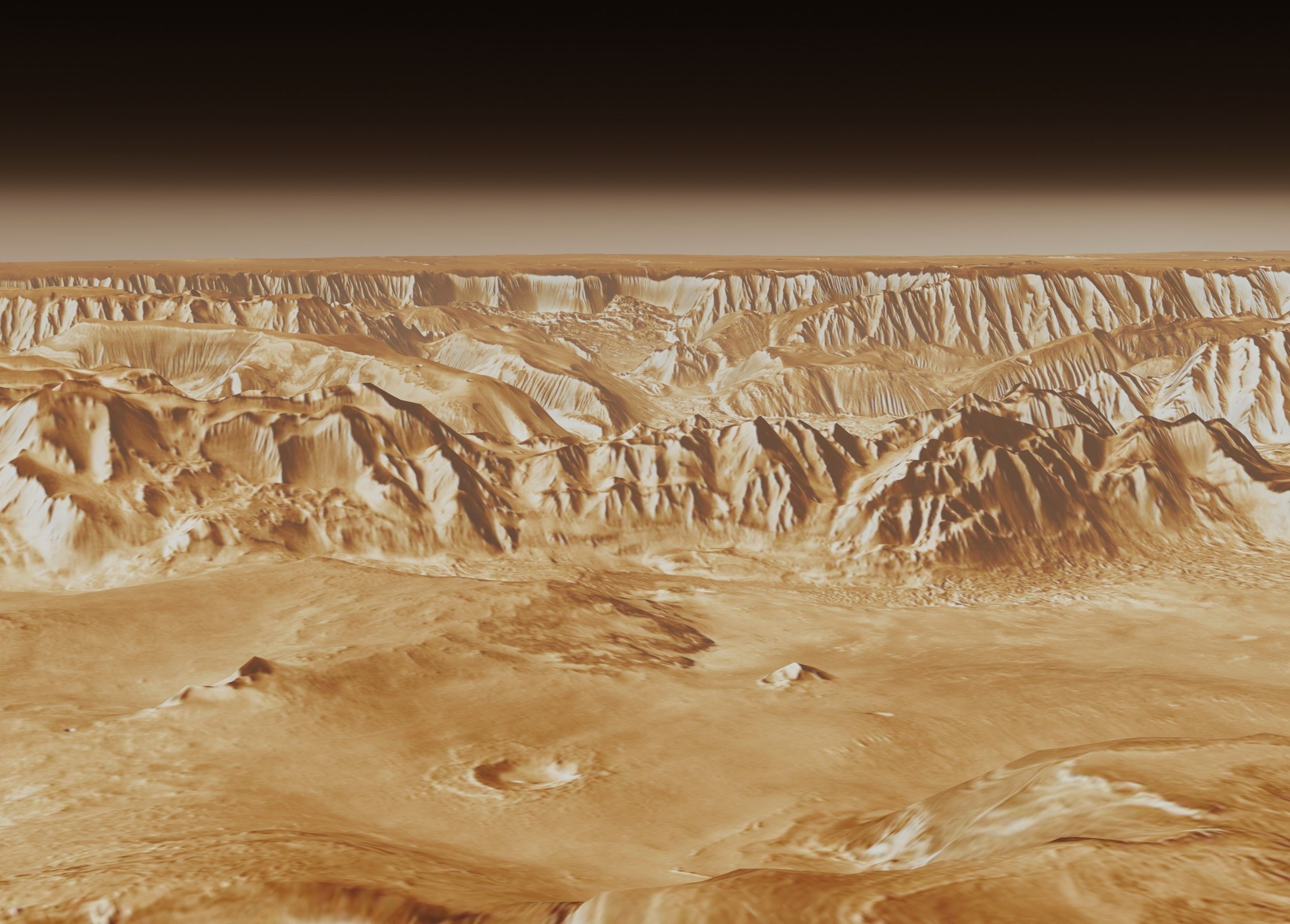 Mars Valles Marineris Alien Planet Sci-Fi Fantasy Scenery 3D model_8