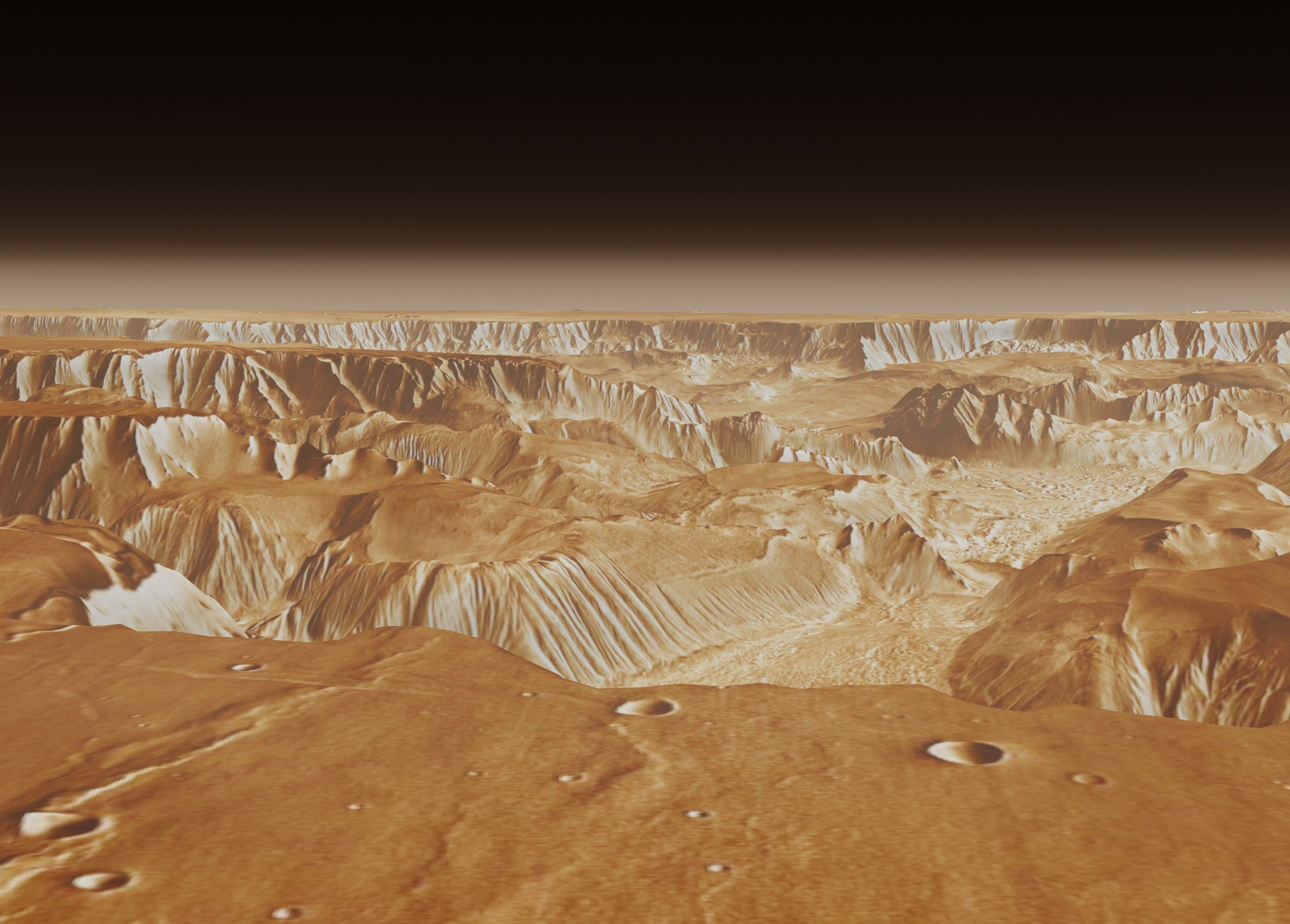 Mars Valles Marineris Alien Planet Sci-Fi Fantasy Scenery 3D model_9