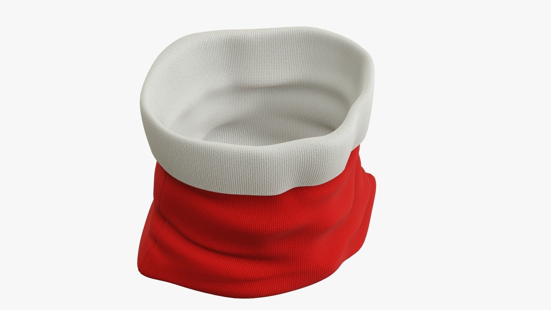 Christmas gift bag  Santa Claus 03 open 3D model_3