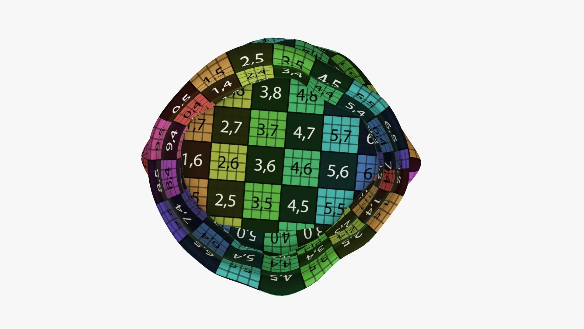 Christmas gift bag  Santa Claus 03 open 3D model_14