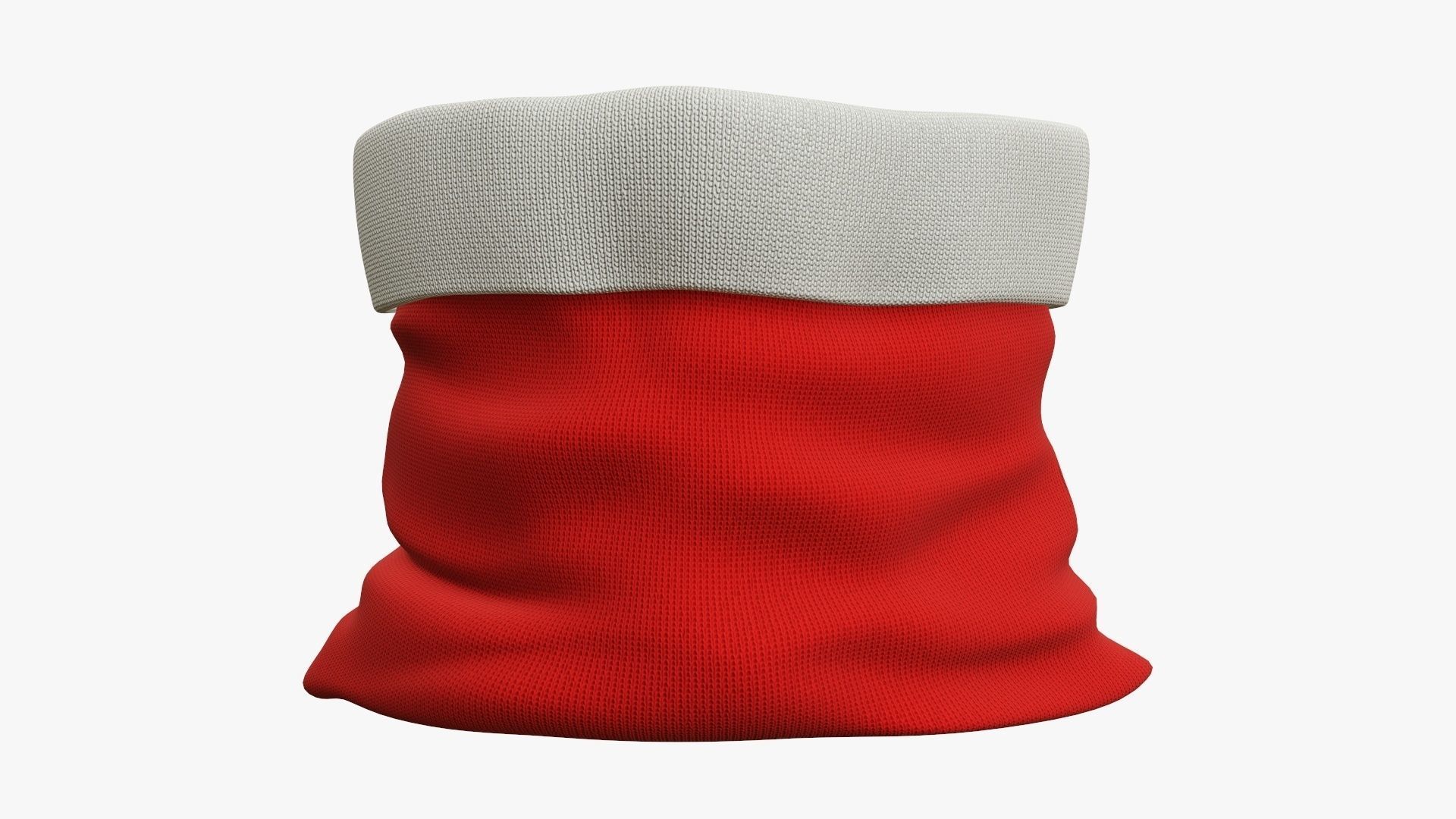 Christmas gift bag  Santa Claus 03 open 3D model_1