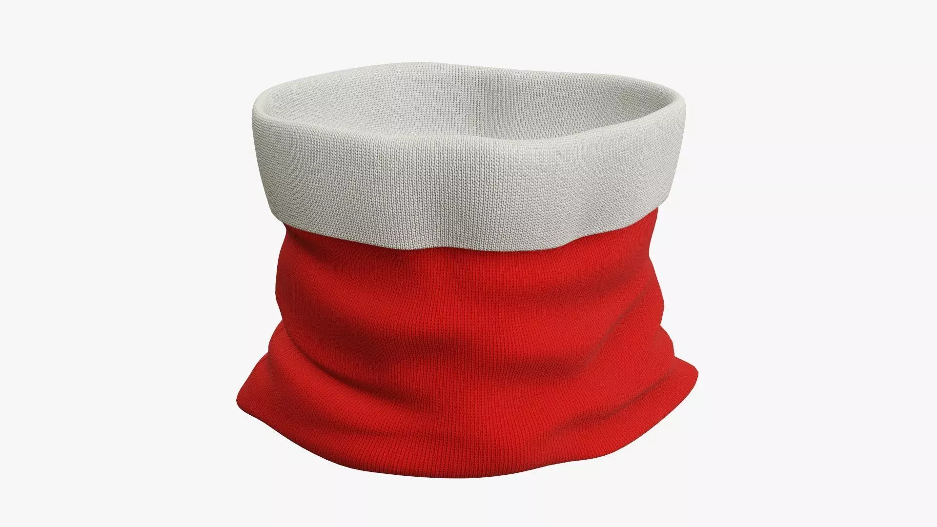 Christmas gift bag  Santa Claus 03 open 3D model_0