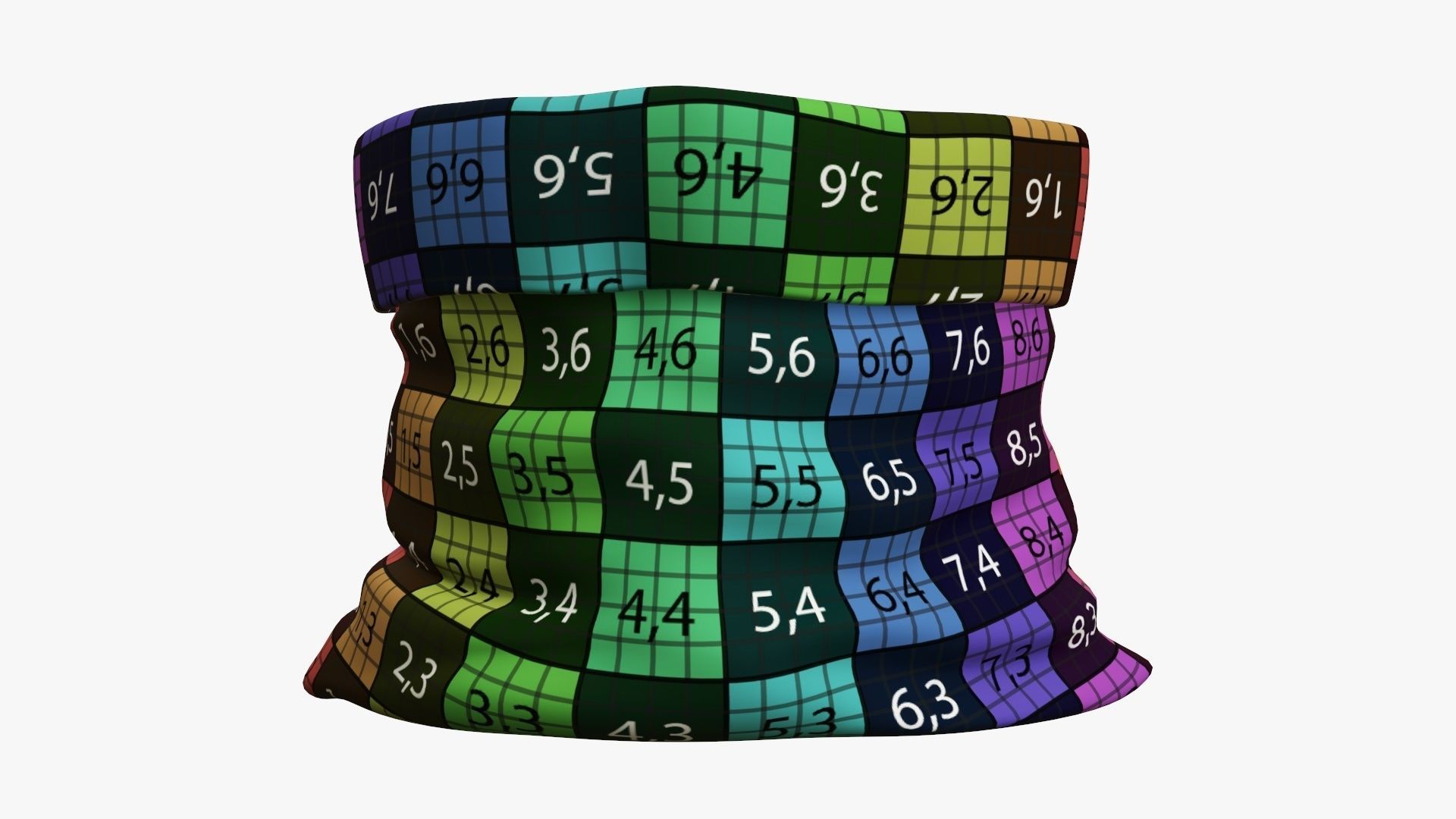 Christmas gift bag  Santa Claus 03 open 3D model_11