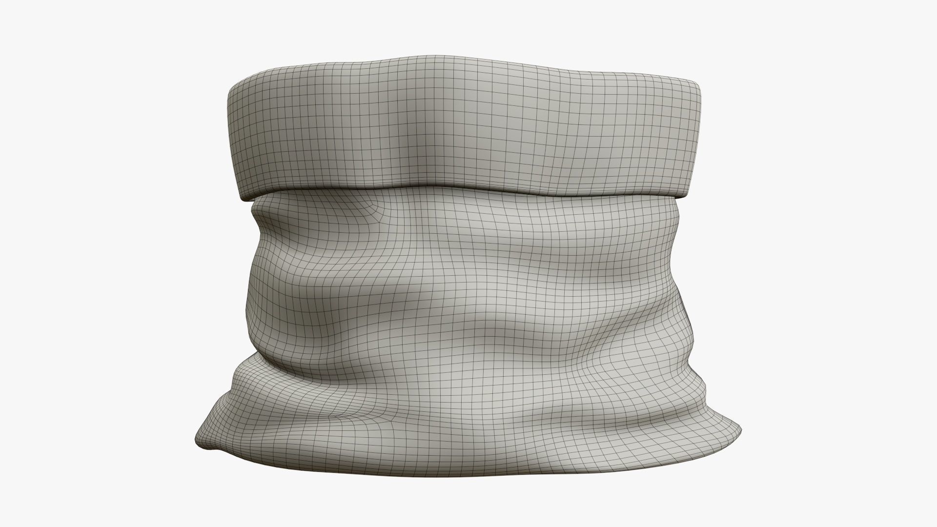 Christmas gift bag  Santa Claus 03 open 3D model_6