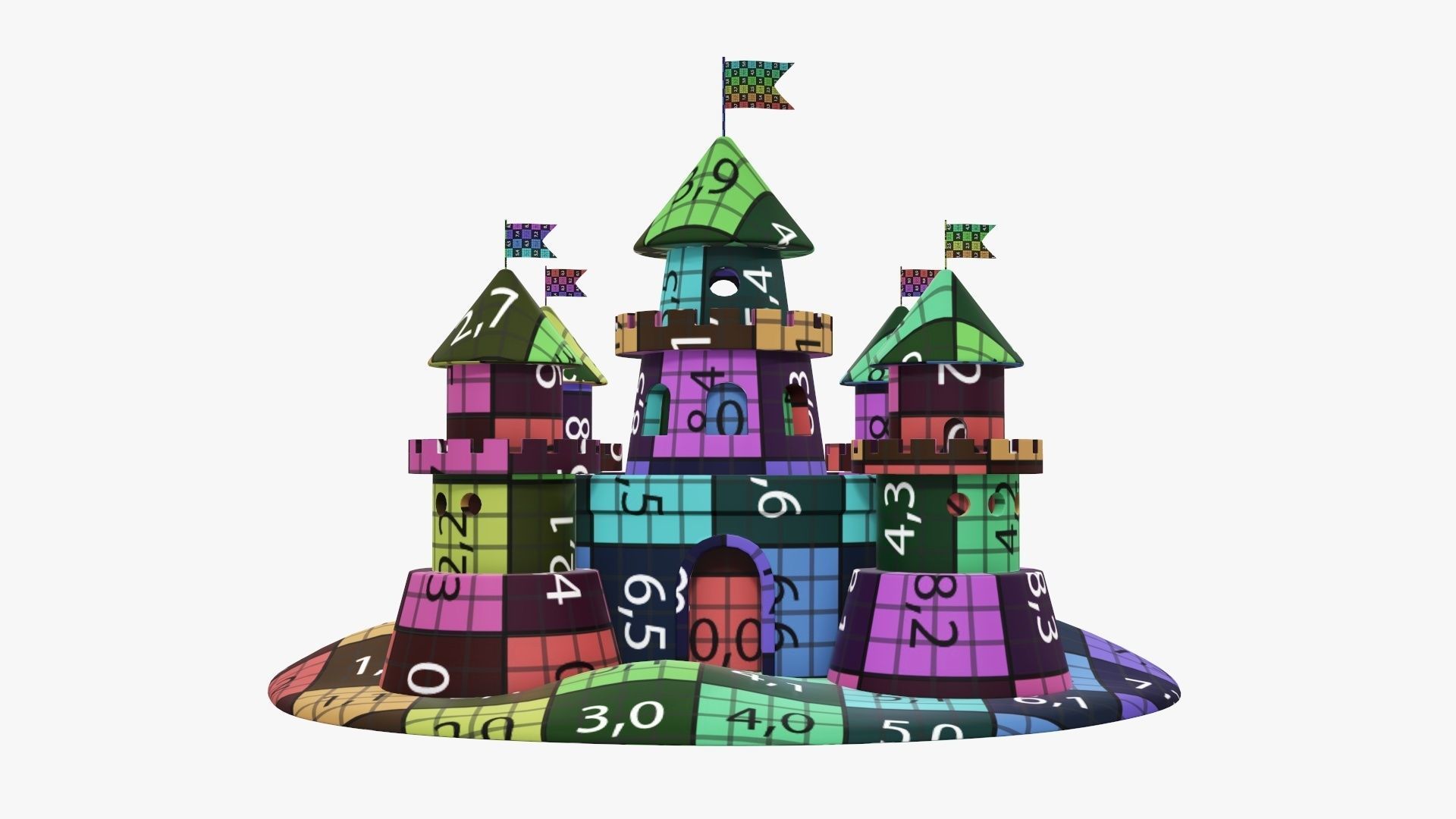 Sand castle 3D model_17