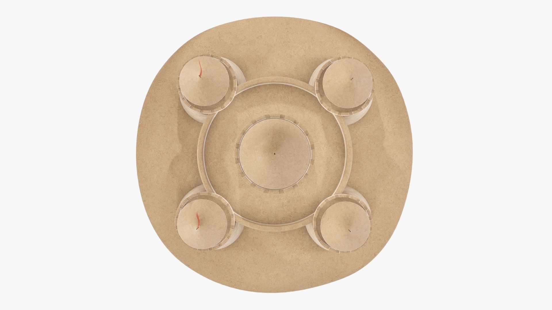 Sand castle 3D model_6