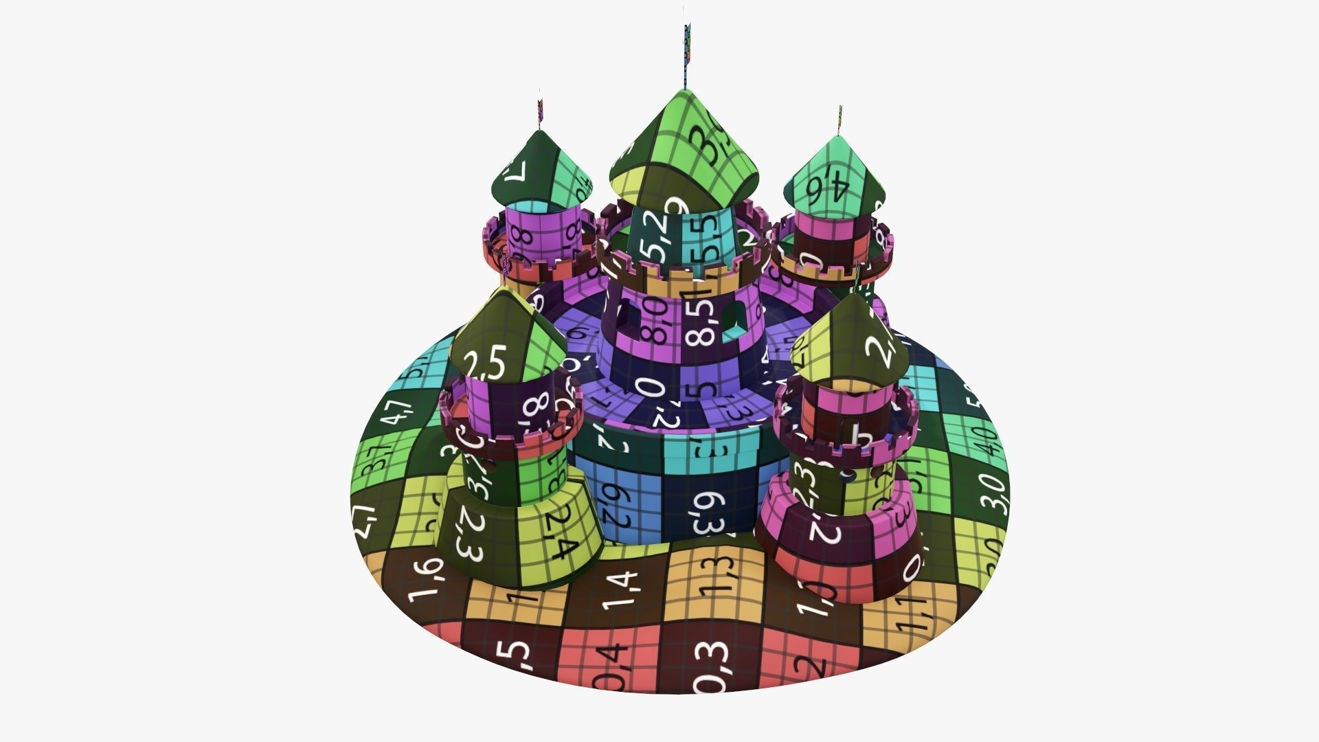 Sand castle 3D model_15