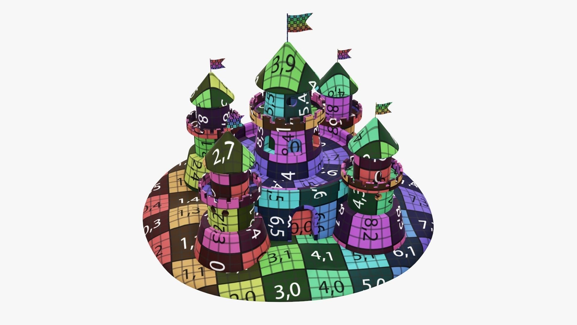 Sand castle 3D model_14