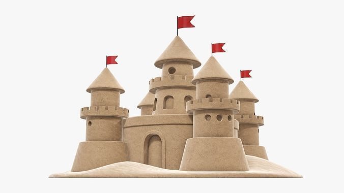 Sand castle 3D model