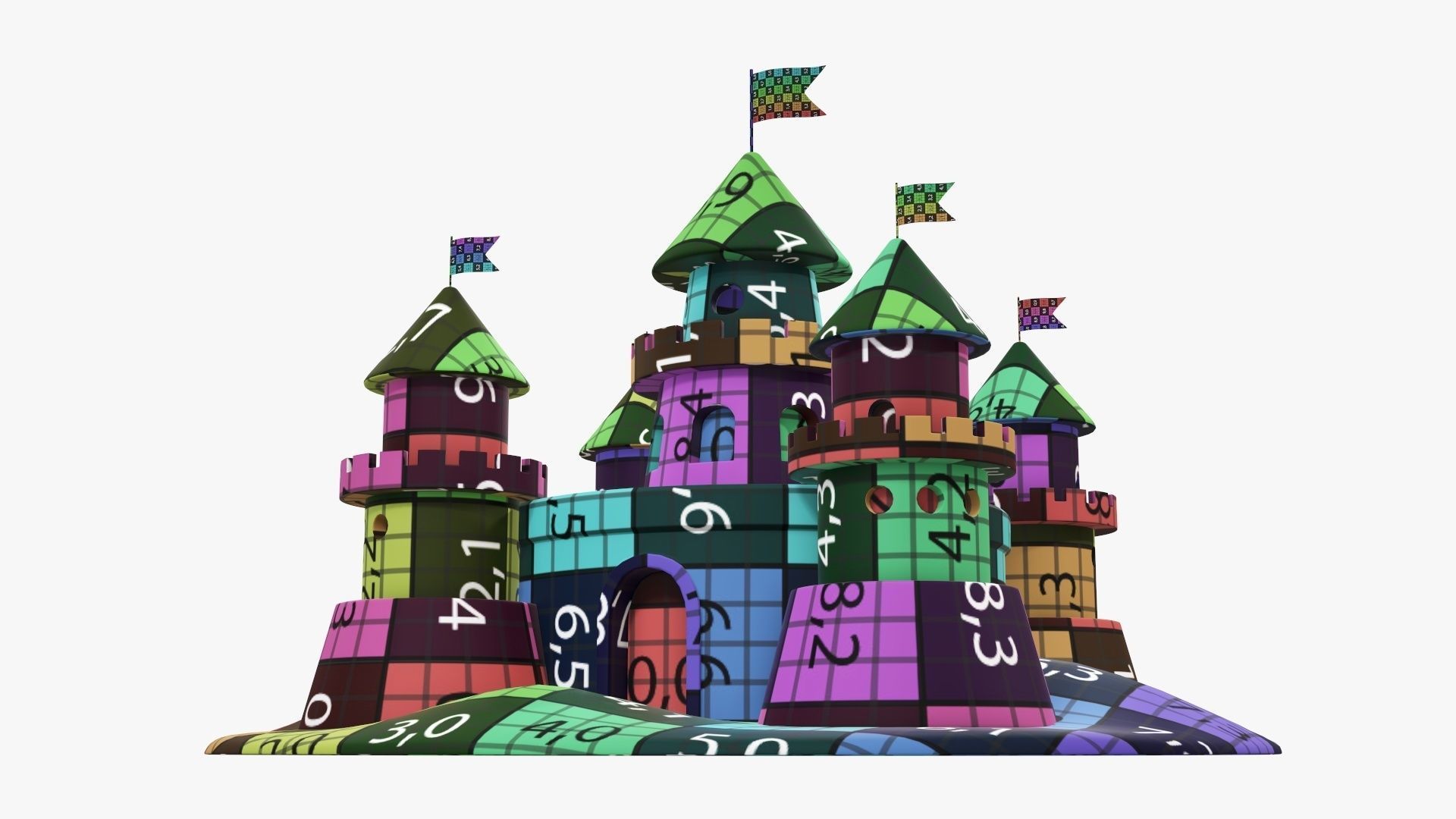 Sand castle 3D model_20