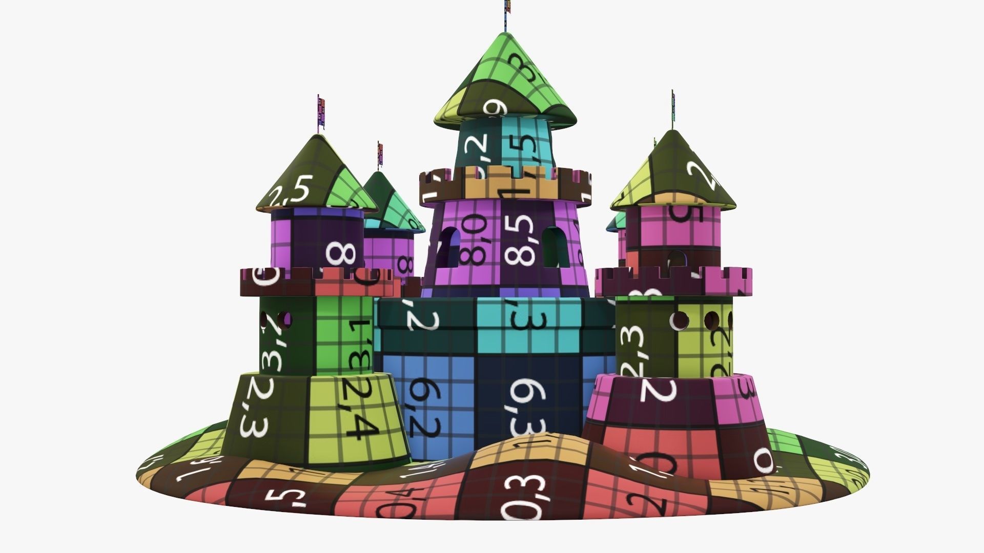 Sand castle 3D model_18