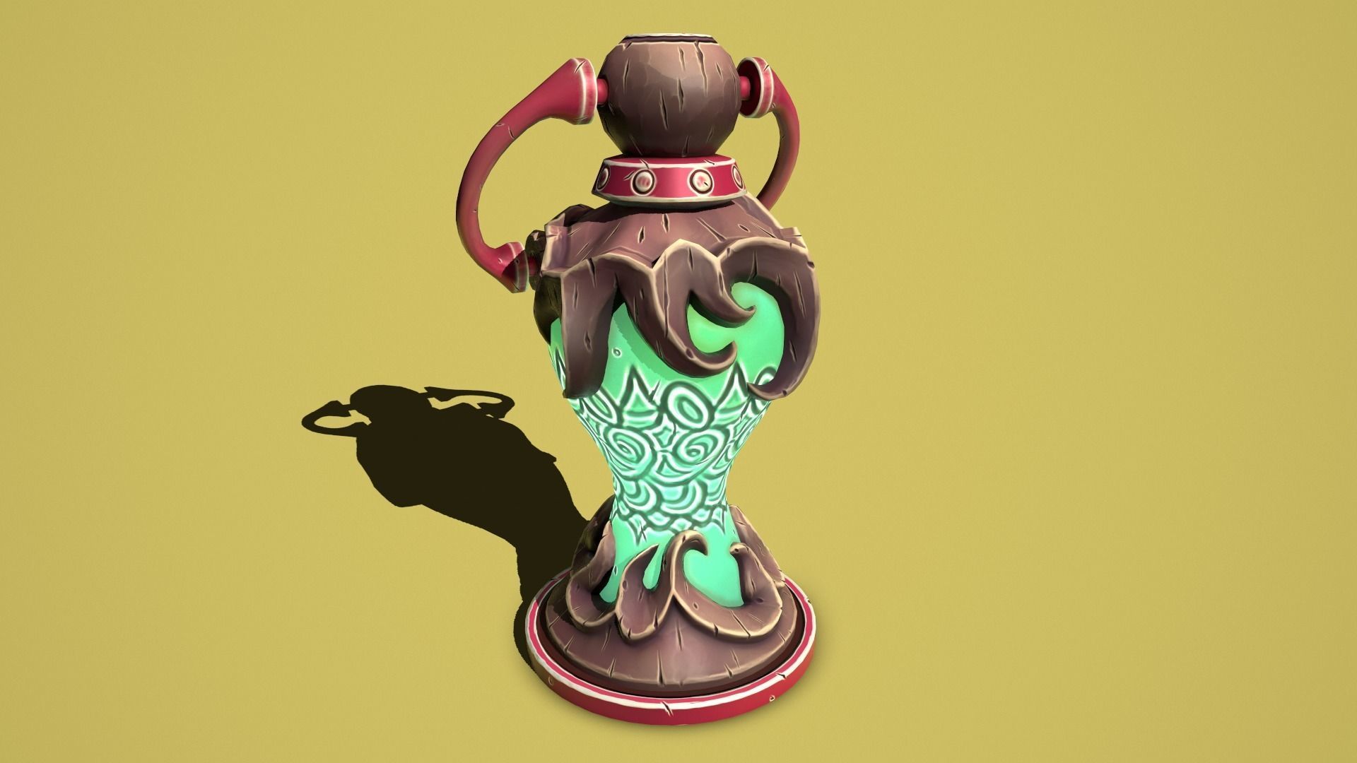 Fantasy lamps Low-poly 3D model_14