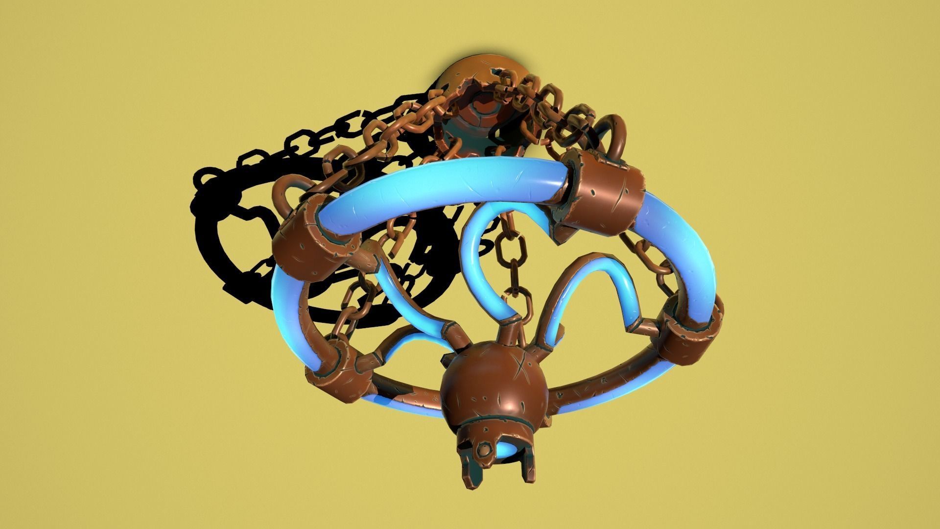 Fantasy lamps Low-poly 3D model_12