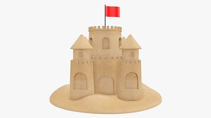 Sand castle 03 3D model
