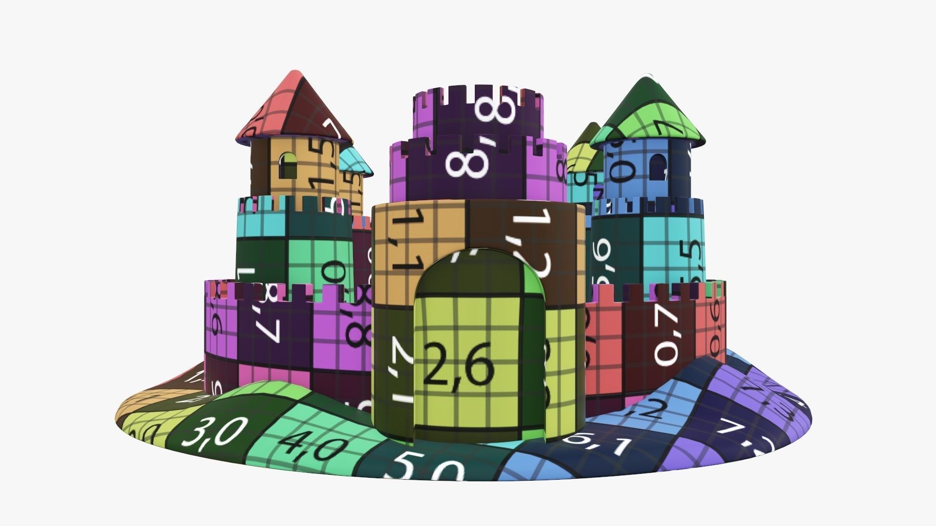 Sand castle 04 3D model_13