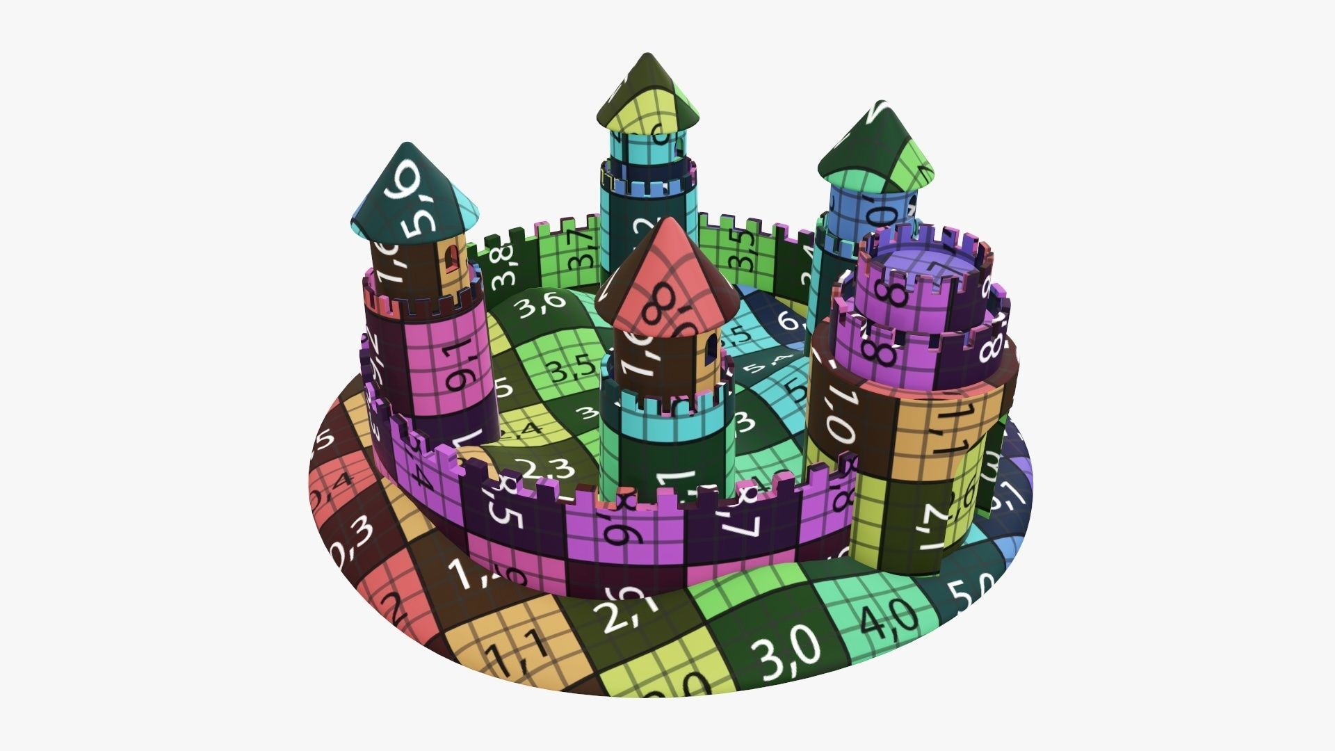 Sand castle 04 3D model_14