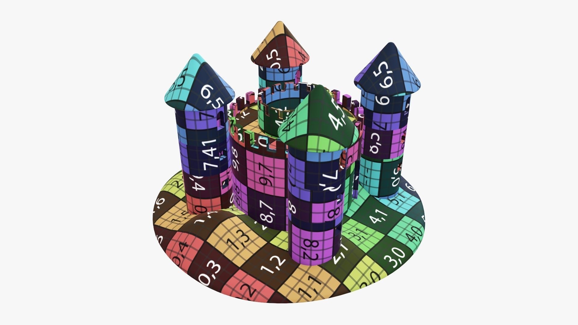 Sand castle 05 3D model_14