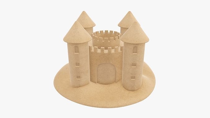 Sand castle 05 3D model