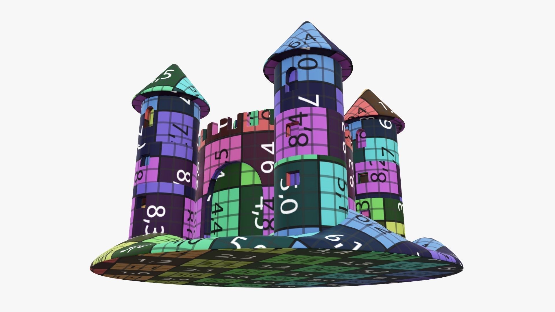 Sand castle 05 3D model_17