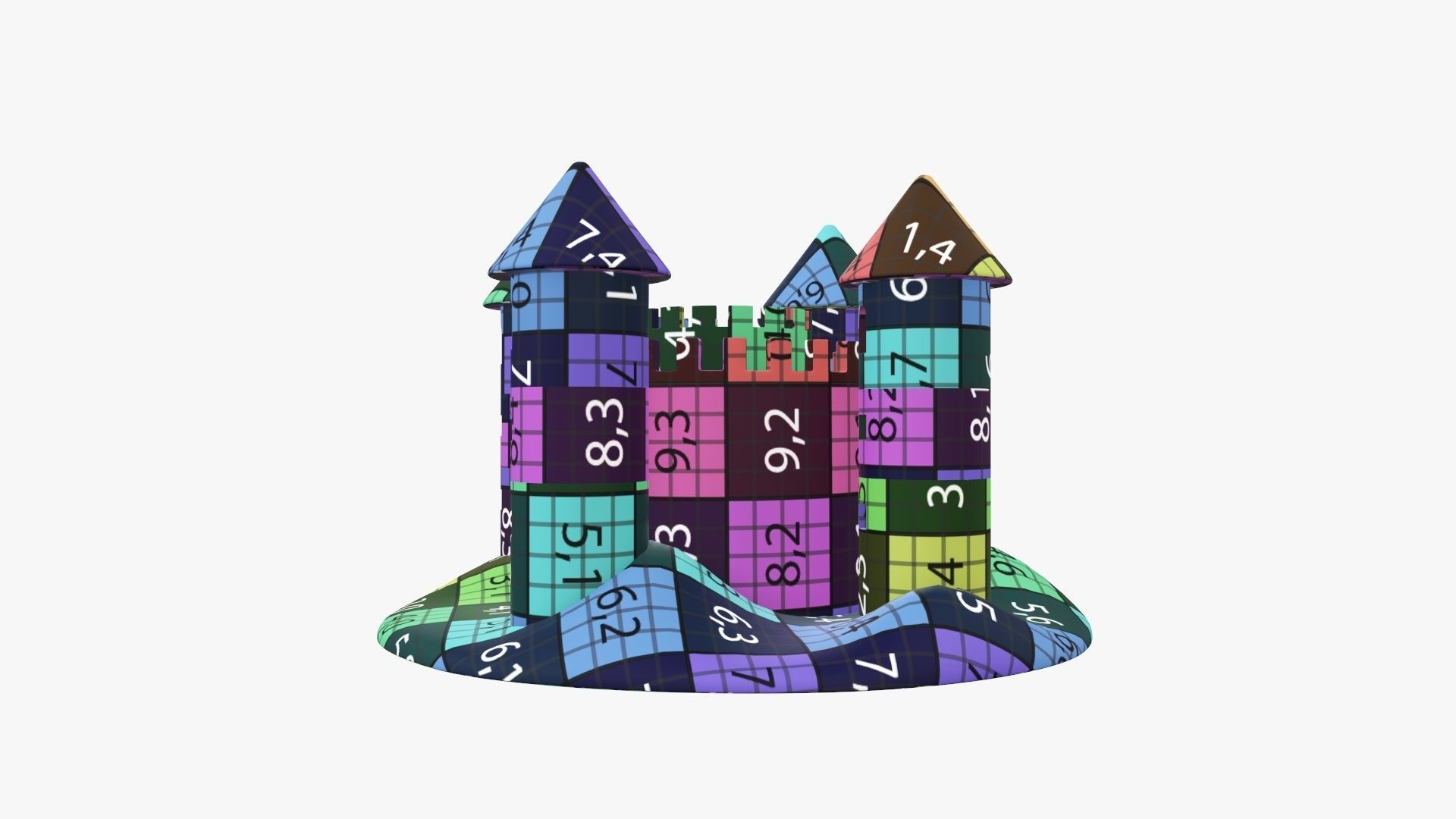 Sand castle 05 3D model_16